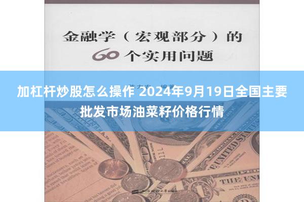 加杠杆炒股怎么操作 2024年9月19日全国主要批发市场油菜籽价格行情