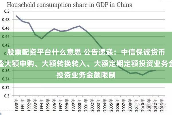 股票配资平台什么意思 公告速递：中信保诚货币基金调整大额申购、大额转换转入、大额定期定额投资业务金额限制